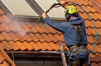 Démoussage et hydrofuge de toiture à Monbalen